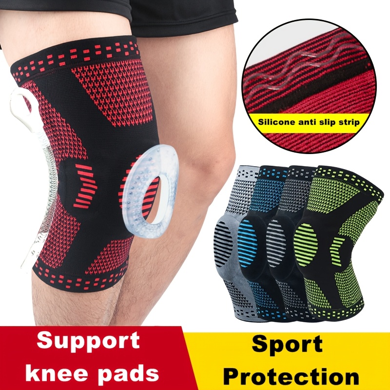 Compression Knee Sleeve - Pack of 2 Anti-Slip Grip Knitted