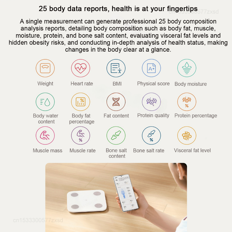 Mijia Body Fat Scale S400 Blue - огляд і ціна Digital Body Weight Scale