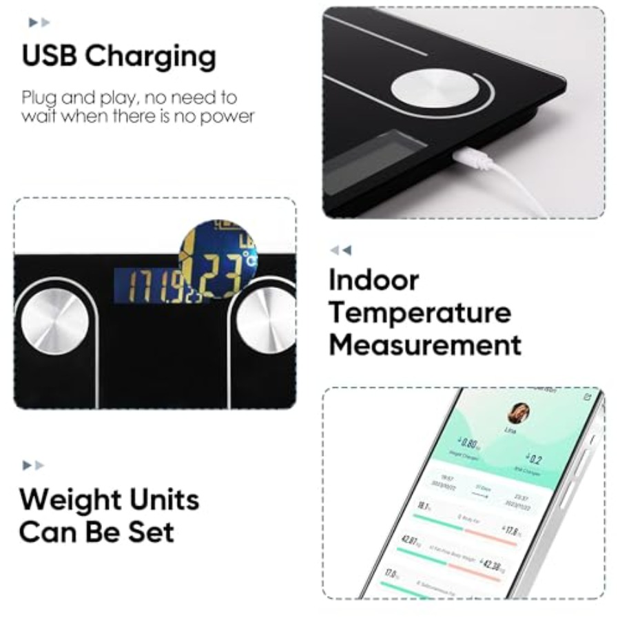 Smart Bluetooth Body Fat Scale - огляд і ціна Digital Body Weight Scale