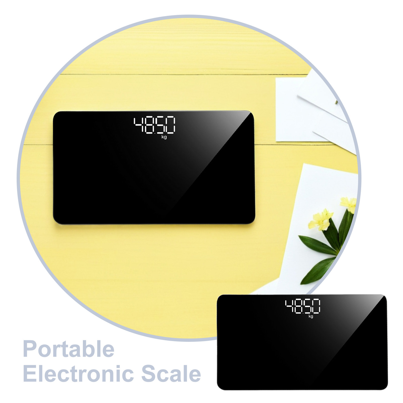 Portable Rechargeable Mirror E - огляд і ціна Digital Body Weight Scale